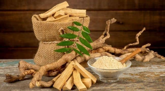 Eurycoma longifolia (Tongkat Ali) root, dried and milled