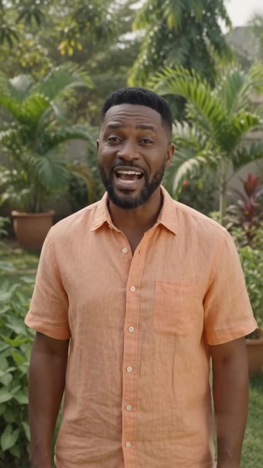 Presenter in a garden holding a PLAN B bottle